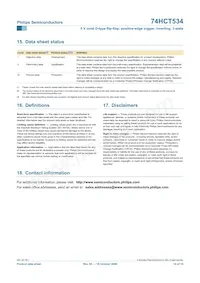 74HCT534N Datasheet Pagina 14