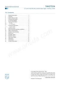 74HCT534N Datasheet Page 15