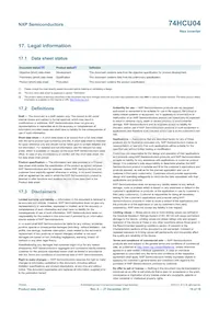 74HCU04N Datasheet Page 16