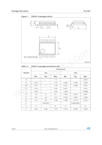 74LCX07MTR Datasheet Page 12