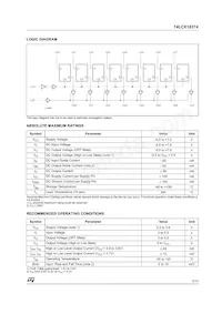 74LCX16374TTR Datasheet Page 3