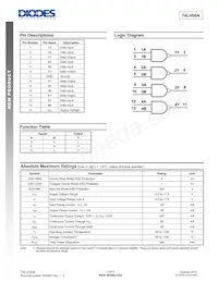 74LV00AT14-13 Datasheet Page 2