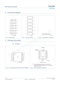 74LV04N Datasheet Page 2