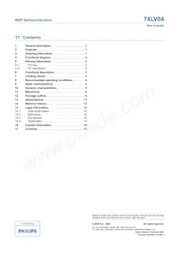 74LV04N Datasheet Page 15