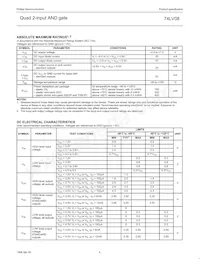 74LV08N Datasheet Page 4