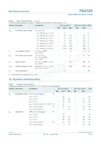 74LV125DB Datasheet Page 5