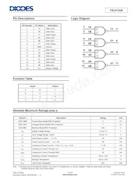 74LV132AT14-13 Datasheet Page 2