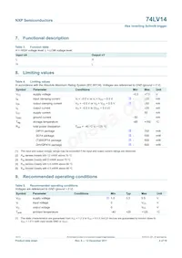 74LV14N Datasheet Page 4