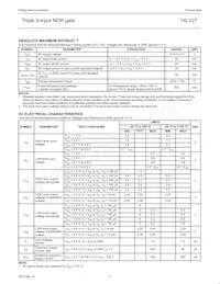 74LV27D Datasheet Page 4