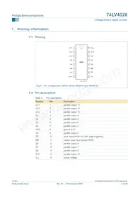 74LV4020DB Datasheet Page 4