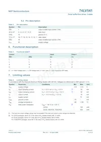 74LV541D Datasheet Page 3