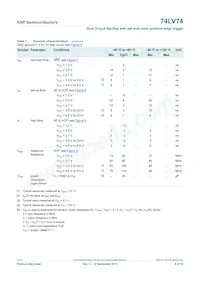 74LV74N Datasheet Page 9