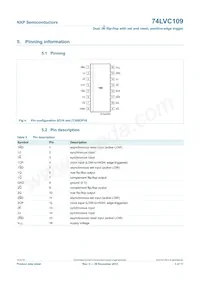 74LVC109DB Datasheet Page 3