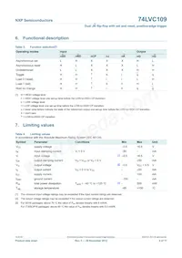 74LVC109DB Datasheet Page 4