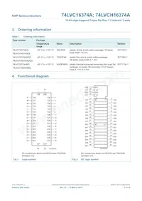 74LVC16374ABQ Datasheet Page 2