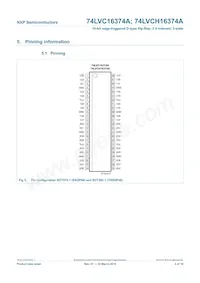74LVC16374ABQ Datasheet Page 4