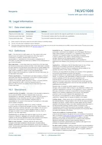 74LVC1G06GW Datasheet Page 16