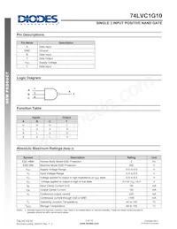 74LVC1G10FZ4-7 Datasheet Page 2