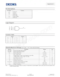 74LVC1G11FZ4-7 Datasheet Page 2