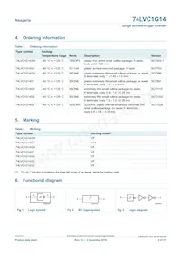 74LVC1G14GW Datasheet Page 2