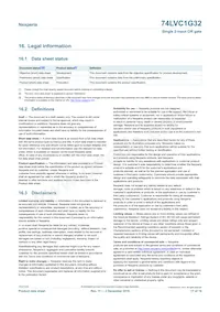 74LVC1G32GW Datasheet Pagina 17