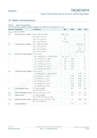 74LVC1G74GD/S470 Datasheet Page 7