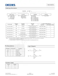 74LVC2G14FW4-7 Datasheet Page 2