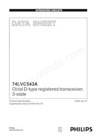 74LVC543ABQ Datenblatt Cover