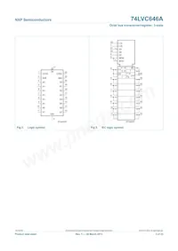 74LVC646APW Datasheet Page 3