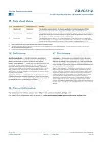 74LVC821ABQ Datasheet Pagina 19