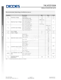 74LVCE1G04SE-7 Datasheet Page 4