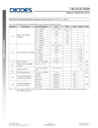 74LVCE1G04SE-7 Datasheet Page 5