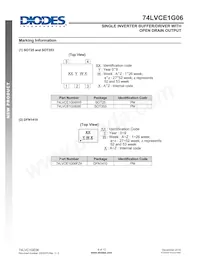 74LVCE1G06SE-7 Datasheet Page 9
