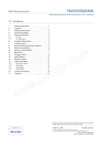 74LVCH322245AEC/G; Datasheet Pagina 13