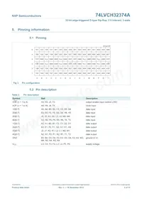 74LVCH32374AEC/G Datasheet Page 3