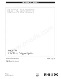 74LVT74D/AUJ Datasheet Cover