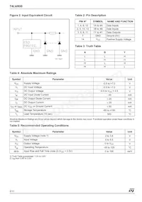 74LVX00MTR Datasheet Page 2
