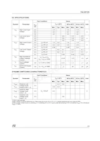 74LVX125TTR Datasheet Page 3