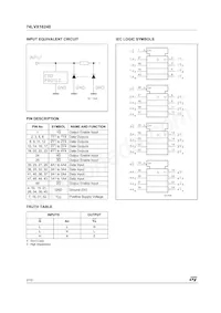 74LVX16240TTR Datasheet Page 2