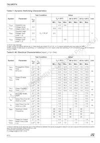 74LVX574TTR Datasheet Page 4