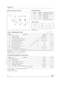 74V2G125STR Datasheet Page 2