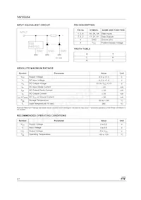 74V2GU04STR Datasheet Pagina 2