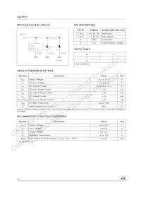 74V2T07STR Datasheet Page 2