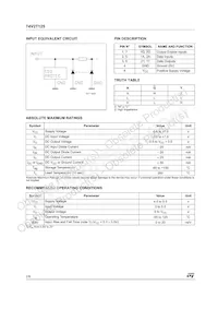 74V2T125STR Datasheet Page 2