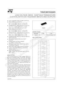 74VCXH162245TTR Datasheet Cover