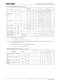 74VHC126FT Datasheet Page 5
