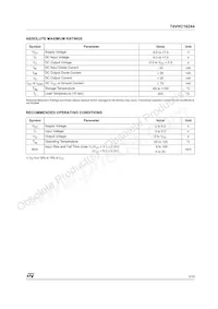 74VHC16244TTR Datasheet Page 3