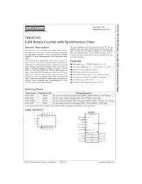 74VHC163MX Datasheet Cover
