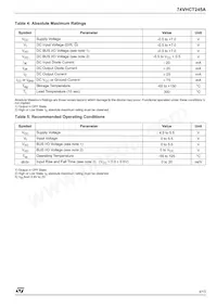 74VHCT245ATTR Datasheet Page 3