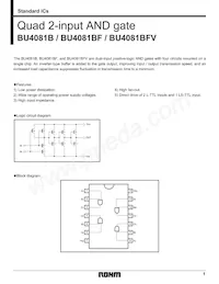 BU4081BFV-E2 Datasheet Copertura